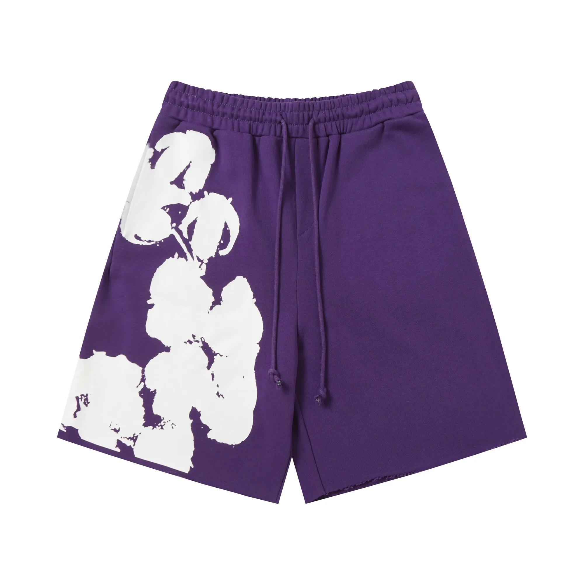 8622#DENIM TEARS Kapok European and American fashion brand high-quality shorts set Color Black Gray Purple Size S-XL